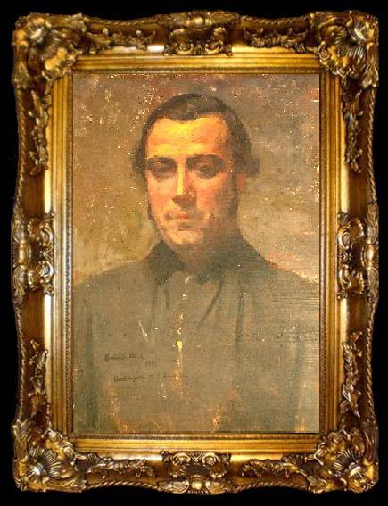 framed  Antonio Alice Portrait of Benjamin Lavaisse, ta009-2